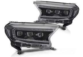 Koplampen LED Zwart geschikt voor Ford Ranger V (2016-2022)