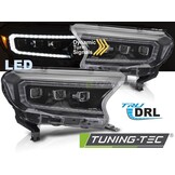 Koplampen LED Zwart voor Ford Ranger V (2016-2022)