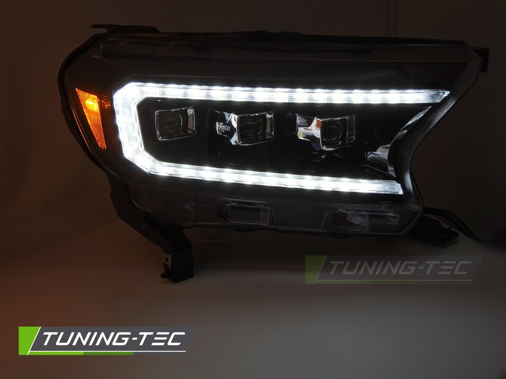 Koplampen LED Zwart geschikt voor Ford Ranger V (2016-2022)