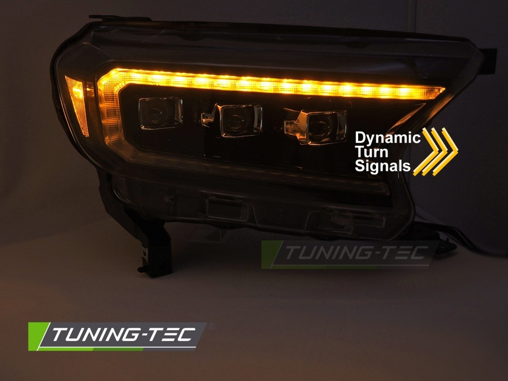 Koplampen LED Zwart voor Ford Ranger V (2016-2022)