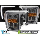 Koplampen Zwart DRL voor Ford F150 MK14 20-23