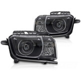 Koplampen Chevrolet Camaro 09-13 Angel Eyes Zwart