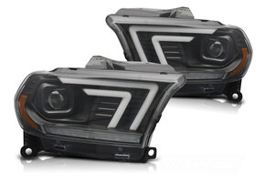 Koplampen Zwart Tube Sequentieel voor Dodge Durango 2010-2013