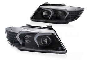 Koplampen LED Zwart geschikt voor BMW E90/E91 Limousine/Touring 05-08