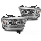 Full LED Koplampen Chroom Dynamisch Knipperlicht Dodge RAM 1500 19-22