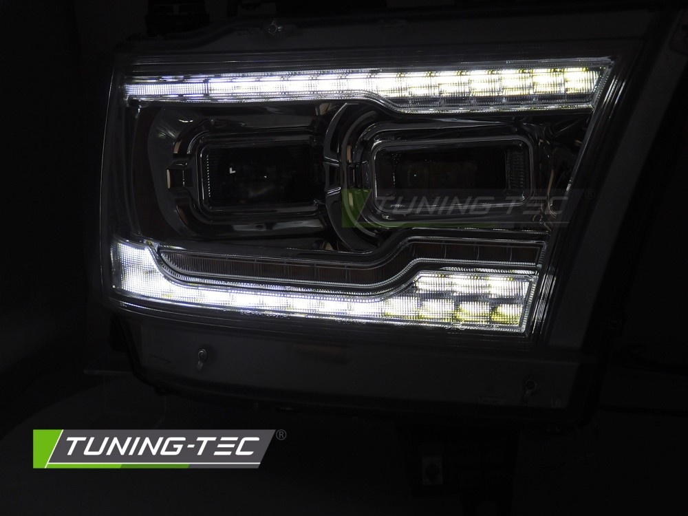 Full LED Koplampen Chroom Dynamisch Knipperlicht Dodge RAM 1500 19-22