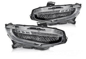 Volledig LED Koplampen Zwart geschikt voor Honda Civic X 2016-2021