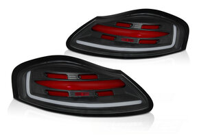 Achterlichten LED BAR Zwart-Rood Sequentiële geschikt voor Porsche Boxster 986 96-04