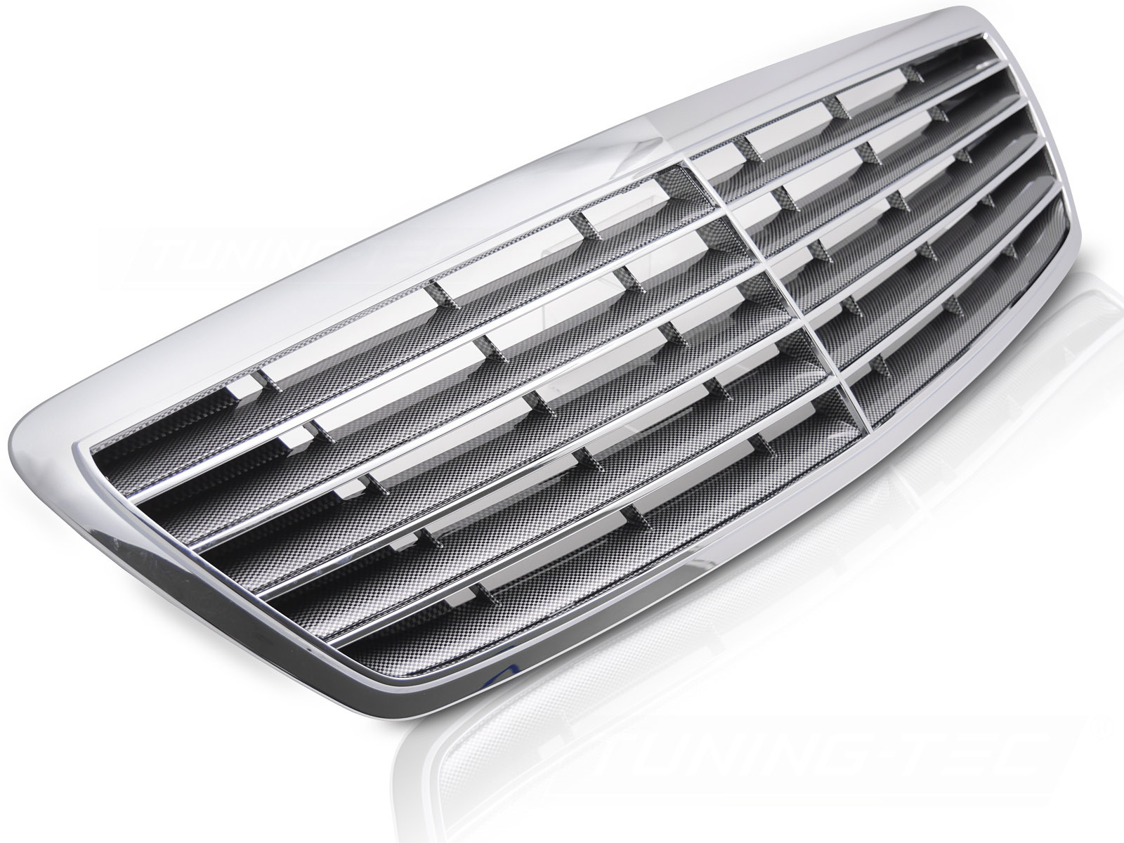 Grille Chroom-Carbon look geschikt voor Mercedes S-Klasse W220 02-05