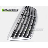 Grille Chroom-Carbon look voor Mercedes S-Klasse W220 02-05
