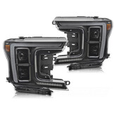 Full LED Koplampen Zwart geschikt voor FORD F150 MK13 2017-2020