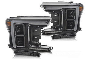 Full LED Koplampen Zwart geschikt voor FORD F150 MK13 2017-2020