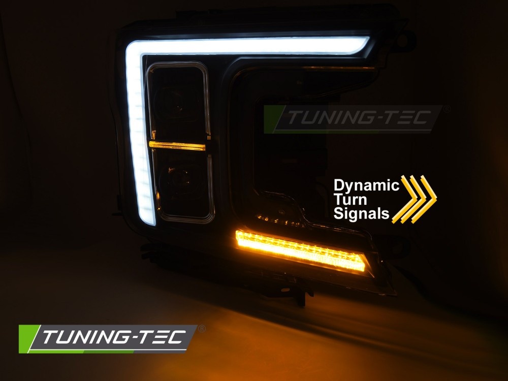 Full LED Koplampen Zwart geschikt voor FORD F150 MK13 2017-2020