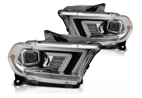 Koplampen Chrome Tube Sequentiële LED Dodge Durango 10-13