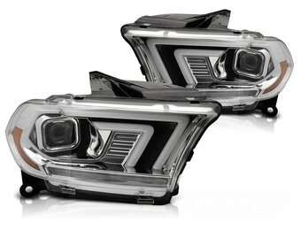 Koplampen Chrome Tube Sequentiële LED Dodge Durango 10-13