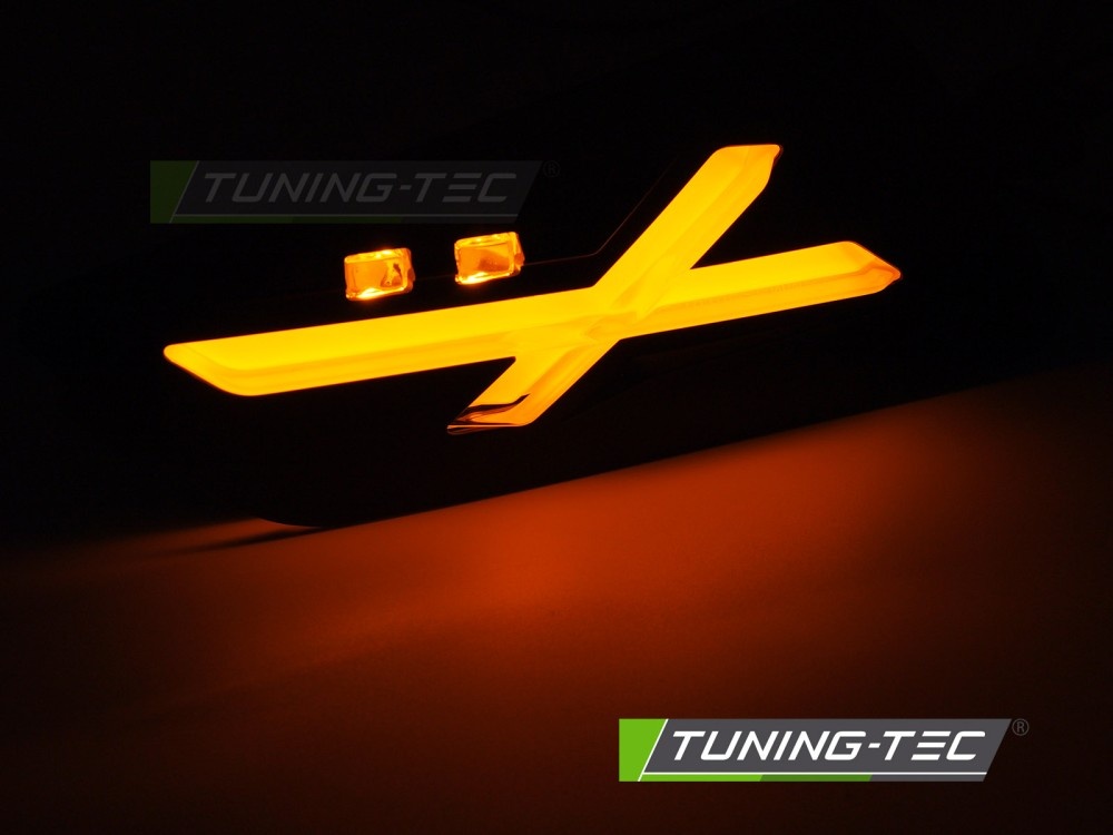 LED richtingaanwijzers Glanzend Zwart voor Vespa GTS / GTV 300cc