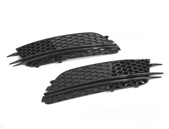 Mistlampkappen Glanzend Zwart geschikt voor Audi A6 C7 11-14