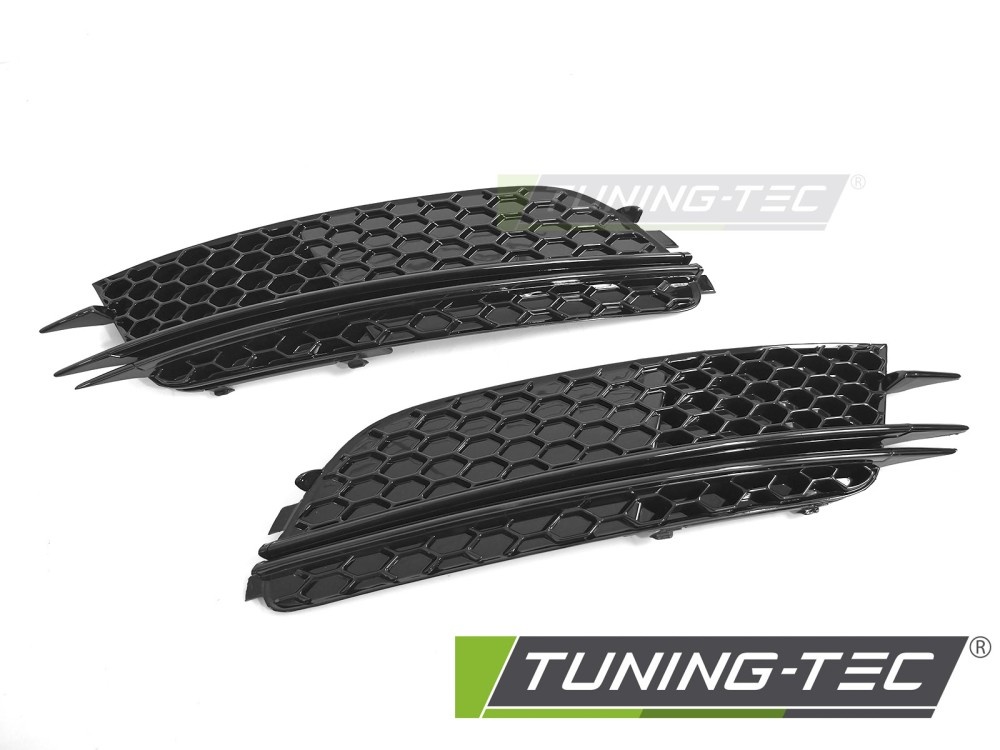 Mistlampkappen Glanzend Zwart geschikt voor Audi A6 C7 11-14