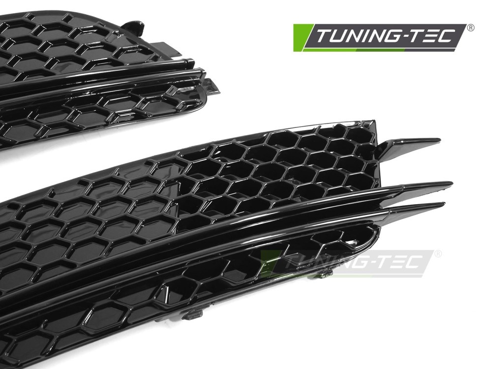 Mistlampkappen Glanzend Zwart geschikt voor Audi A6 C7 11-14