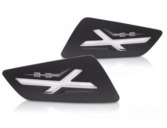 Voorrichtingaanwijzers Zwart LED passend voor VESPA GTS / GTV 300cc