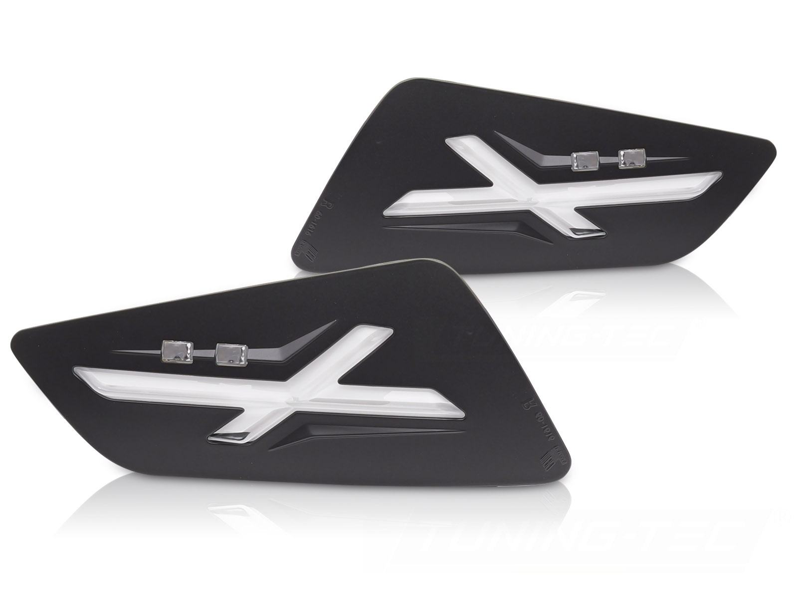 Voorrichtingaanwijzers Zwart LED passend voor VESPA GTS / GTV 300cc