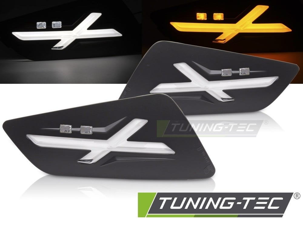 Voorrichtingaanwijzers Zwart LED passend voor VESPA GTS / GTV 300cc