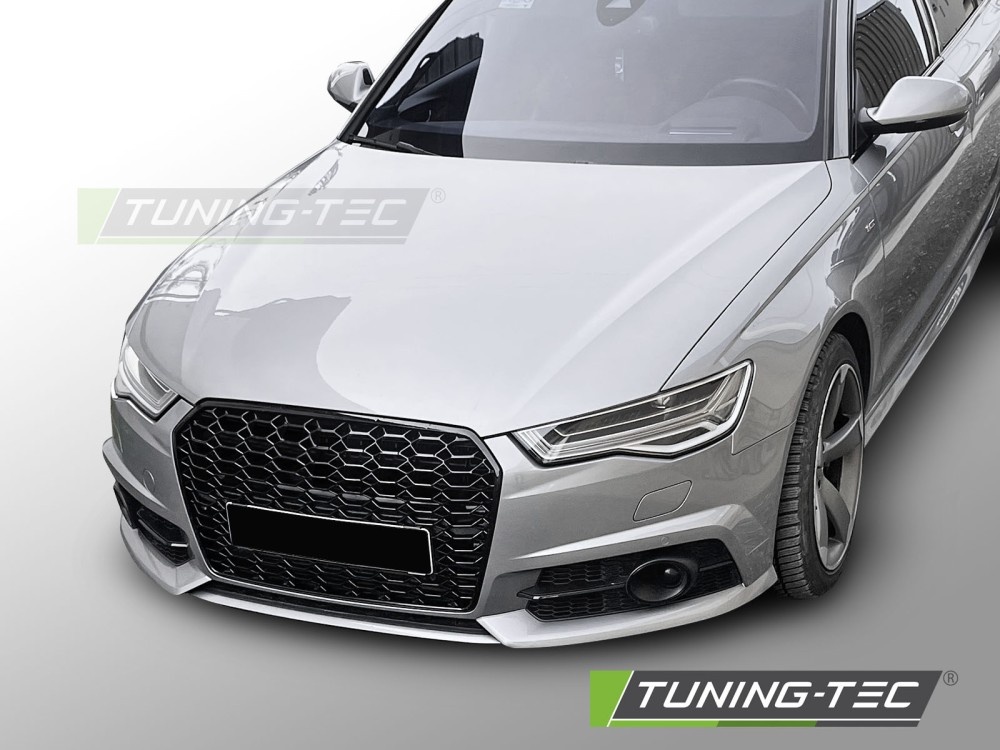 Grille Sport Glanzend Zwart Audi A6 C7 2014-2018