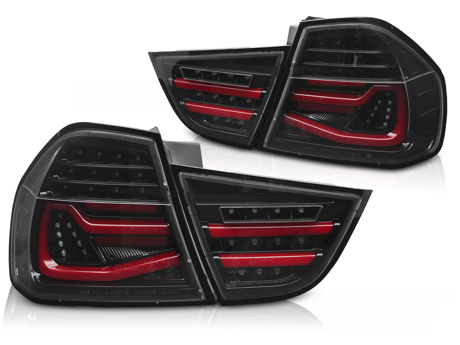 LED BAR Achterlichten Zwart Sequentieel Dynamisch voor BMW E90 (09-11)