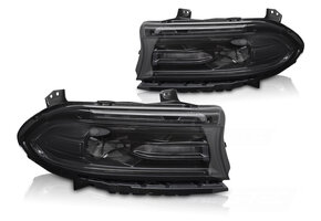 Koplampen LED Zwart geschikt voor DODGE CHARGER 14-23