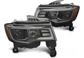 Koplampen Jeep Grand Cherokee 16-21 Tube Light Zwart