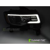 Koplampen Jeep Grand Cherokee 16-21 Tube Light Zwart