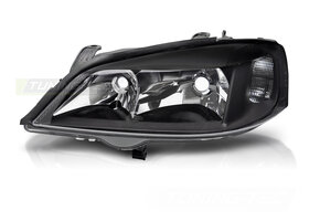 Koplamp zwart links TYC geschikt voor Opel Astra G (97-04)