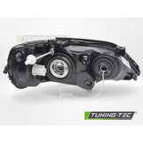 Koplamp zwart links TYC geschikt voor Opel Astra G (97-04)