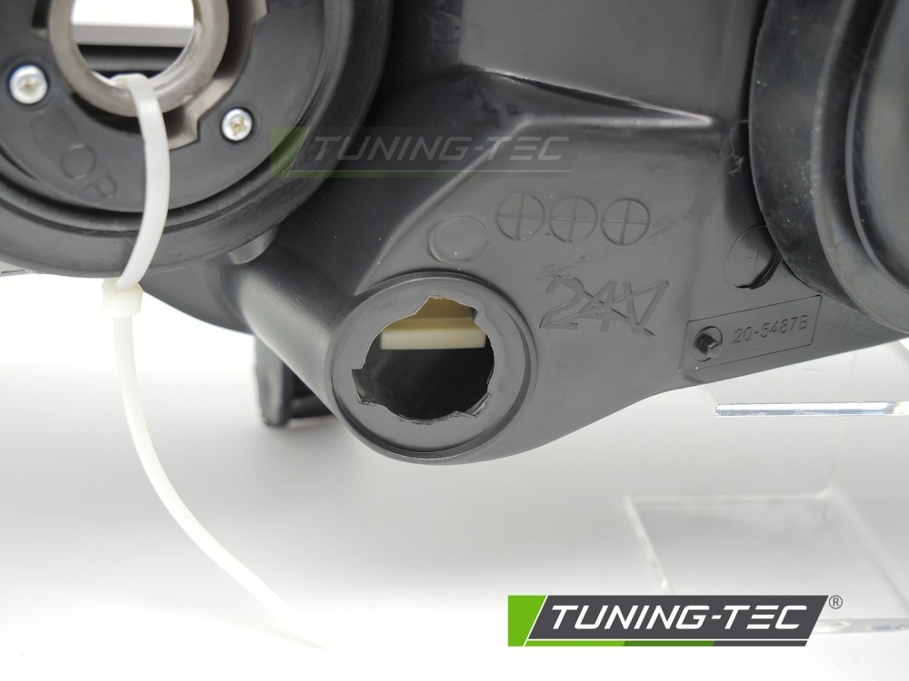 Koplamp zwart links TYC voor Opel Astra G (97-04)