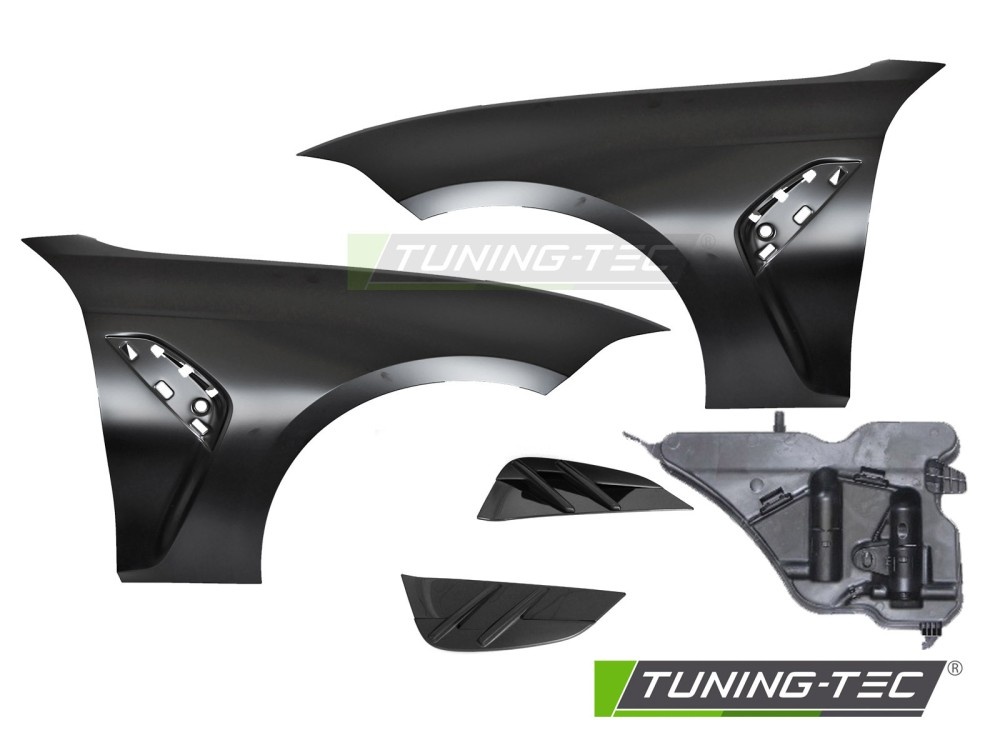 Spatborden Sport Stijl met Zijventilatie Zwart voor BMW G20 G21 (2019-2022)