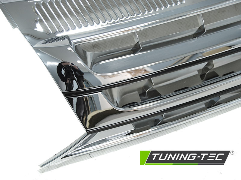 Grille Chroom-Zwart voor VW T5 10-15 Caravelle Multivan