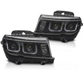 Koplampen Chevrolet Camaro 2013-2015 LED Zwart