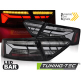 Achterlichten LED BAR Zwart Dynamisch Audi A5 11-16