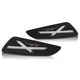 Voorste richtingaanwijzers zwart LED voor VESPA SPRINT / PRIMAVERA 150cc