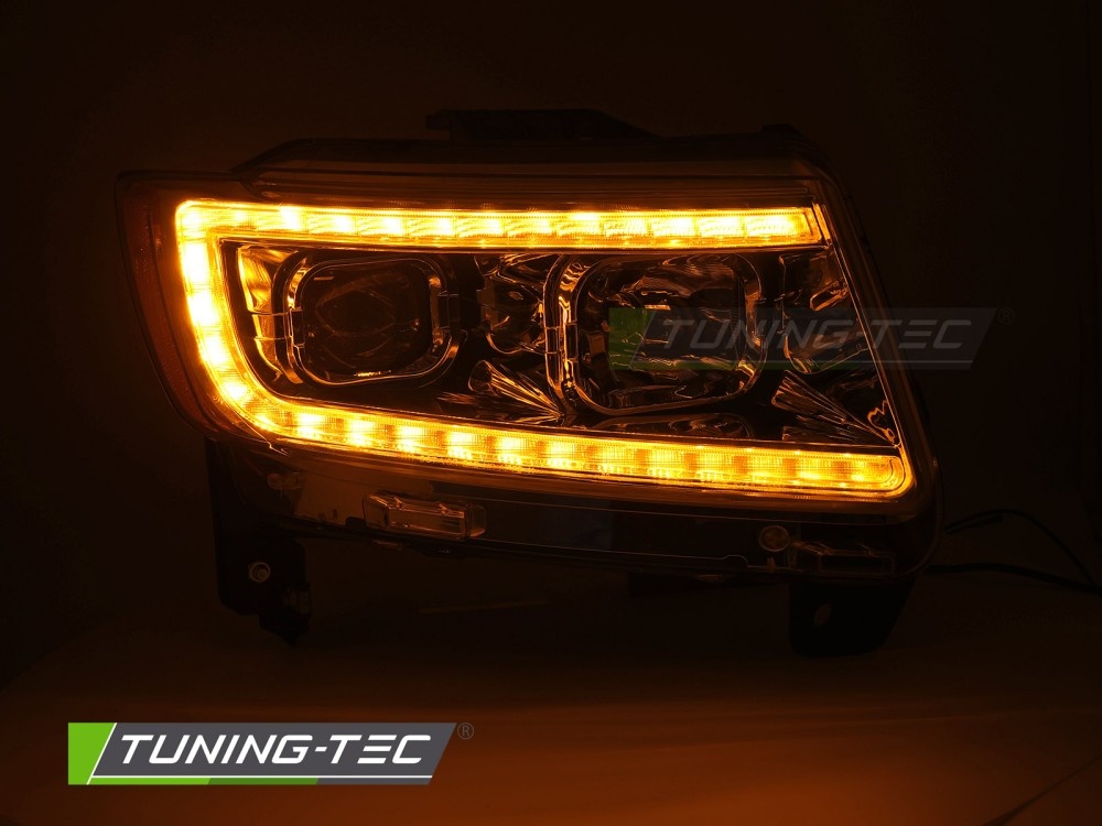 Koplampen Tube Light Chroom voor Jeep Grand Cherokee 2011-2013