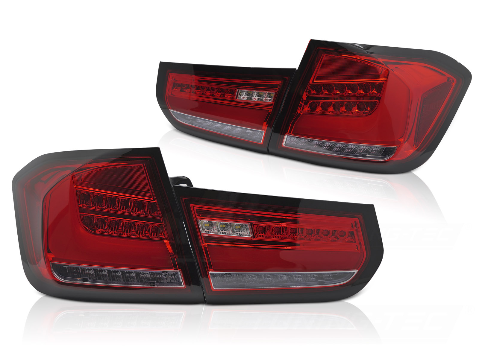 Achterlichten LED BAR Rood Dynamisch Knipperlicht BMW F30 (2011-2015)