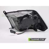 Koplampen Dodge Ram 09-18 Tube Light Zwart LED