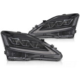 Koplampen Full LED Lexus IS 06-13 Zwart