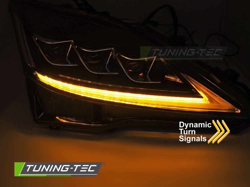Koplampen Full LED Lexus IS 06-13 Zwart