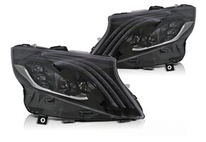 Koplampen LED ZWART geschikt voor MERCEDES V-KLASSE / VITO W447 14-23