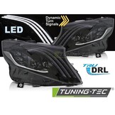 Koplampen LED ZWART geschikt voor MERCEDES V-KLASSE / VITO W447 14-23