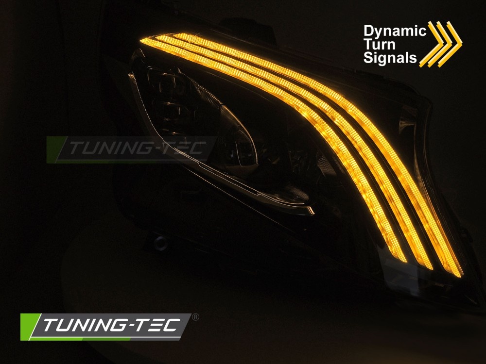 Koplampen LED ZWART geschikt voor MERCEDES V-KLASSE / VITO W447 14-23