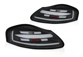Zwarte Sequentiële LED BAR Achterlichten geschikt voor Porsche Boxster 986 (96-04)