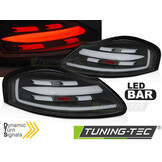 Zwarte Sequentiële LED BAR Achterlichten voor Porsche Boxster 986 (96-04)