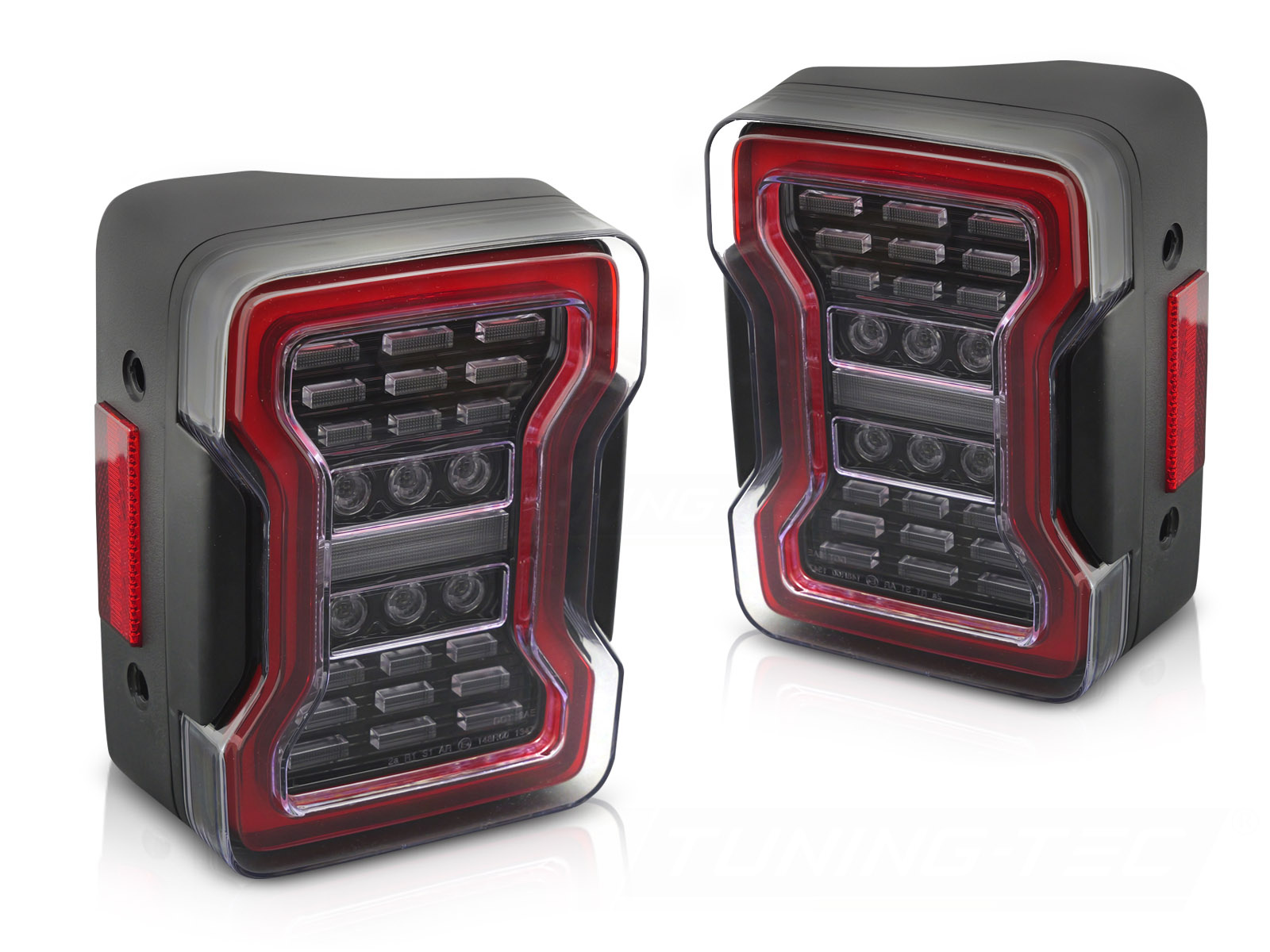 Achterlichten LED Zwart voor Jeep Wrangler JK 07-18